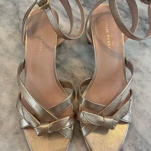 Loeffler Randall Gold Elegant Sandals